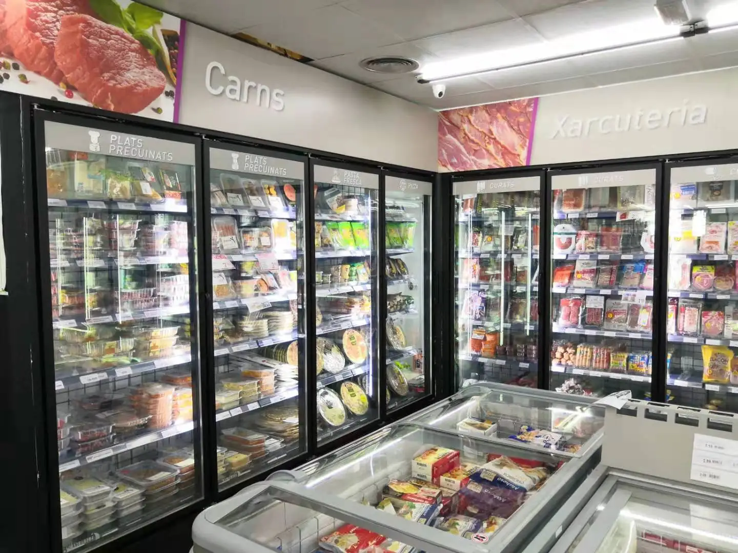 Beverage,Milk,Frozen foods cold storage refrigeration and freezer glass door with heating glass and aluminum frame for store