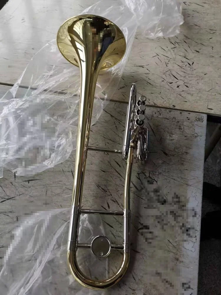 
High Grade Gold lacquer Bb Key Piston Trombone (JTB-400) 