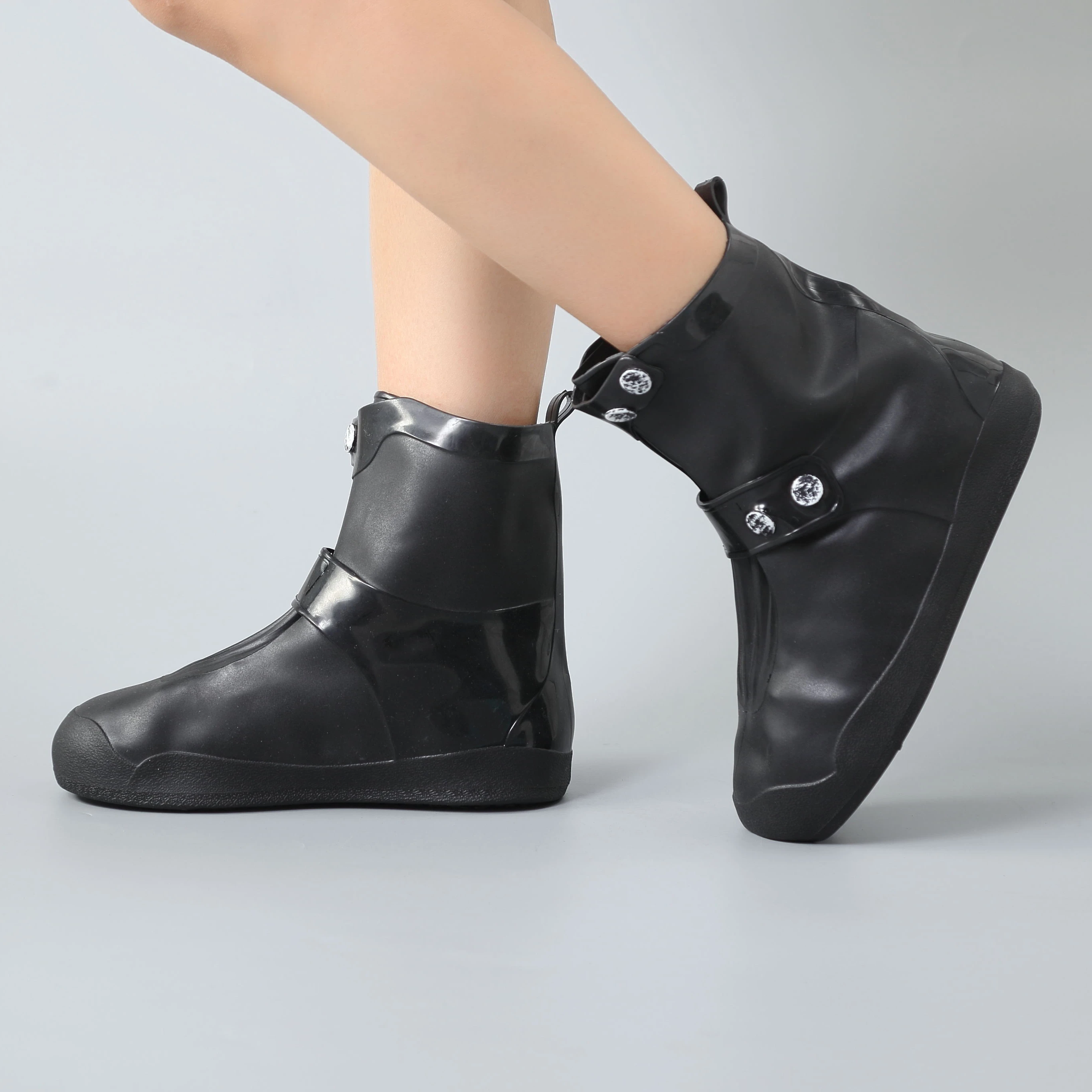 
Unisex rainproof non-slip thick silicone rain shoes cover adult rain cover shoe 