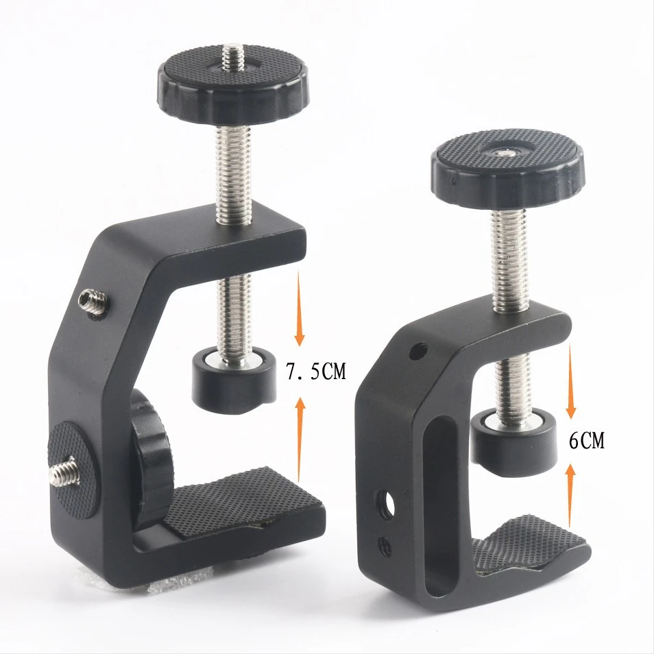 

Aluminum Alloy 1/4 Quick Release Universal Dslr Mini Cameras Surveillance Table C Clip Clamp Holder Camera Mount