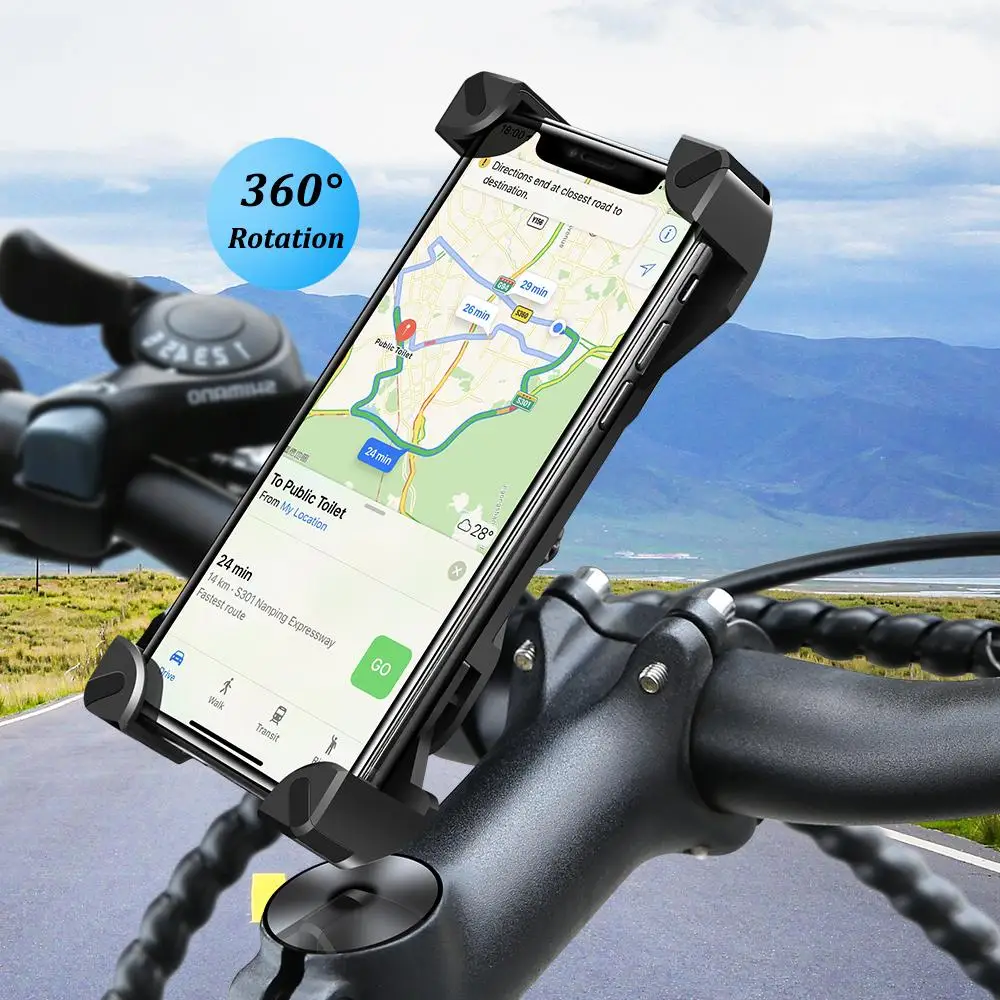 

Free Shipping 1 Sample OK RAXFLY Smart Phone Stand In Bike / Bike Motorcycle Mobile Phone Mount Bracket Amazon Top Selling