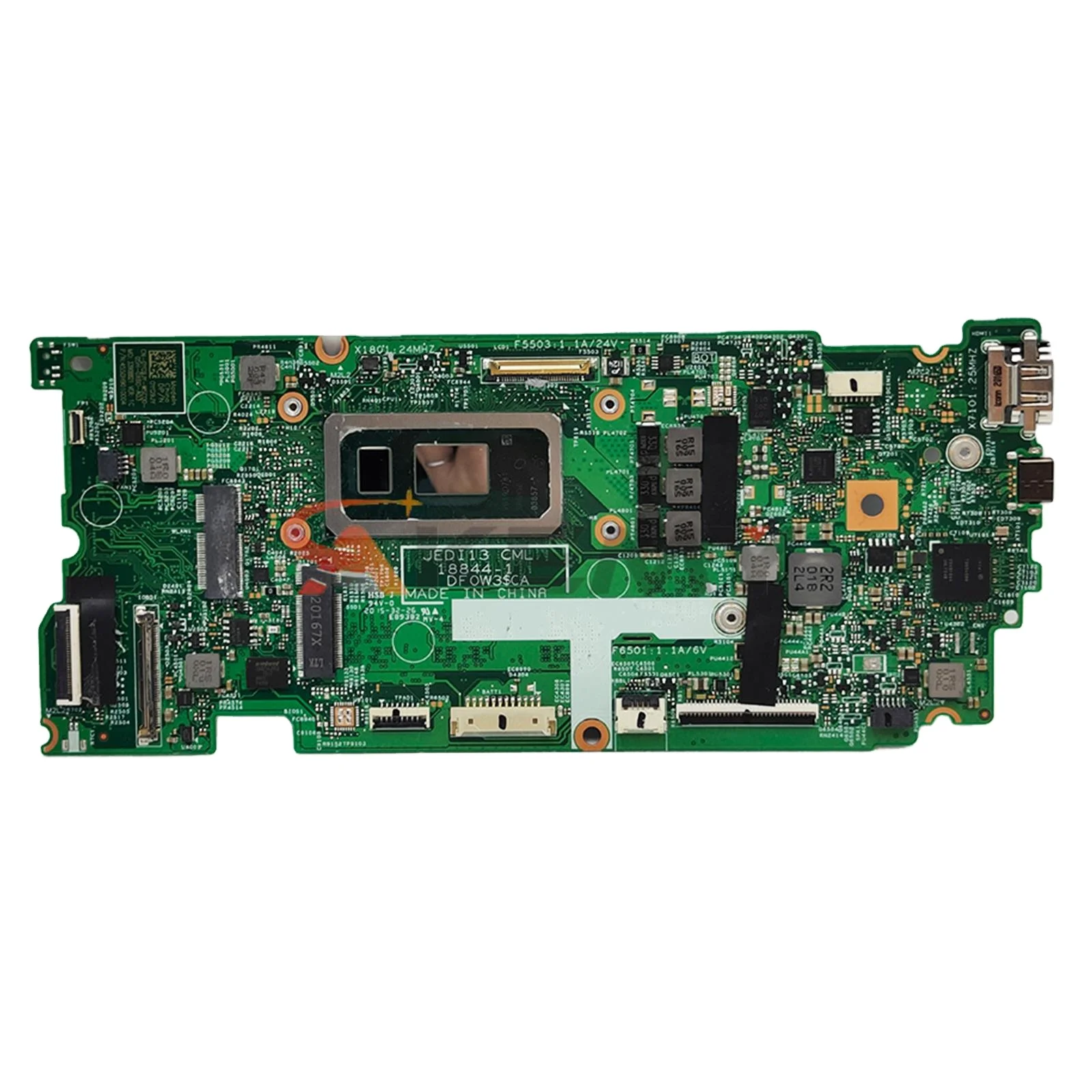 

CN-0HF90F CN-0PKNWK JEDI13 CML 18844-1 DFOW3 JA For Dell inspiron 13 7391 Laptop Motherboard WIth I5/I7 CPU 8G/16G RAM