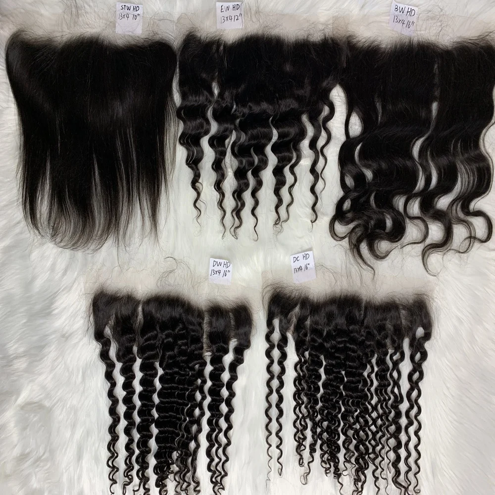 

13*4 HD Best Quality Thin Swiss Lace Frontal , Transparent Swiss HD Lace Frontal Brazilian Body Wave 10"-20" Ready To Ship Now, Natural color