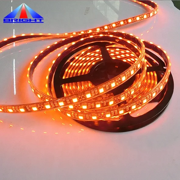 Waterproof yellow amber 60leds/m SMD5050 flexible led strip 14.4W/meter warm white RGB RGBW led lighting strip tape