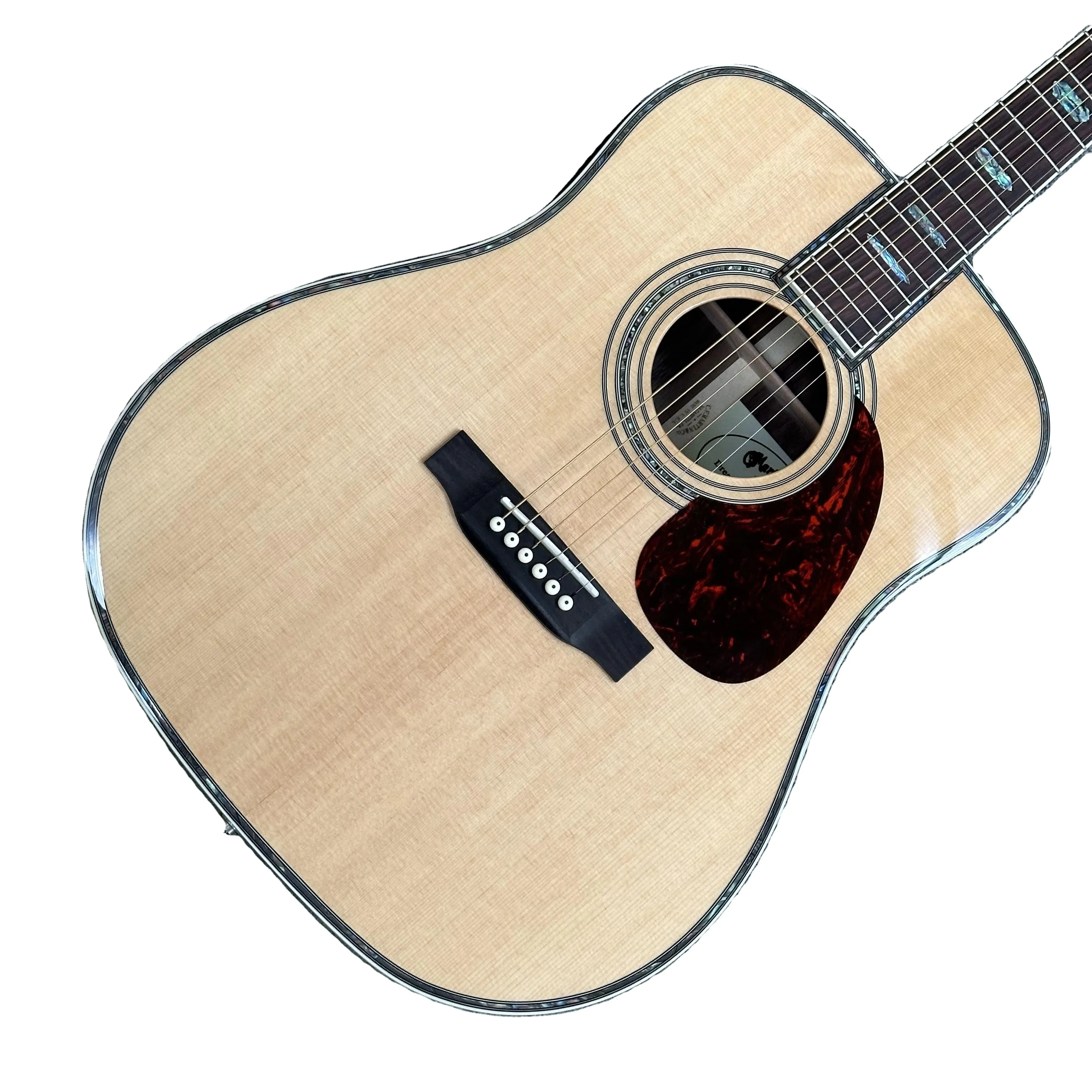 M-Brand Wholesale Acoustic Guitar Fingerboard Features EQ Technology Wood Color Acoustic Guitar D45