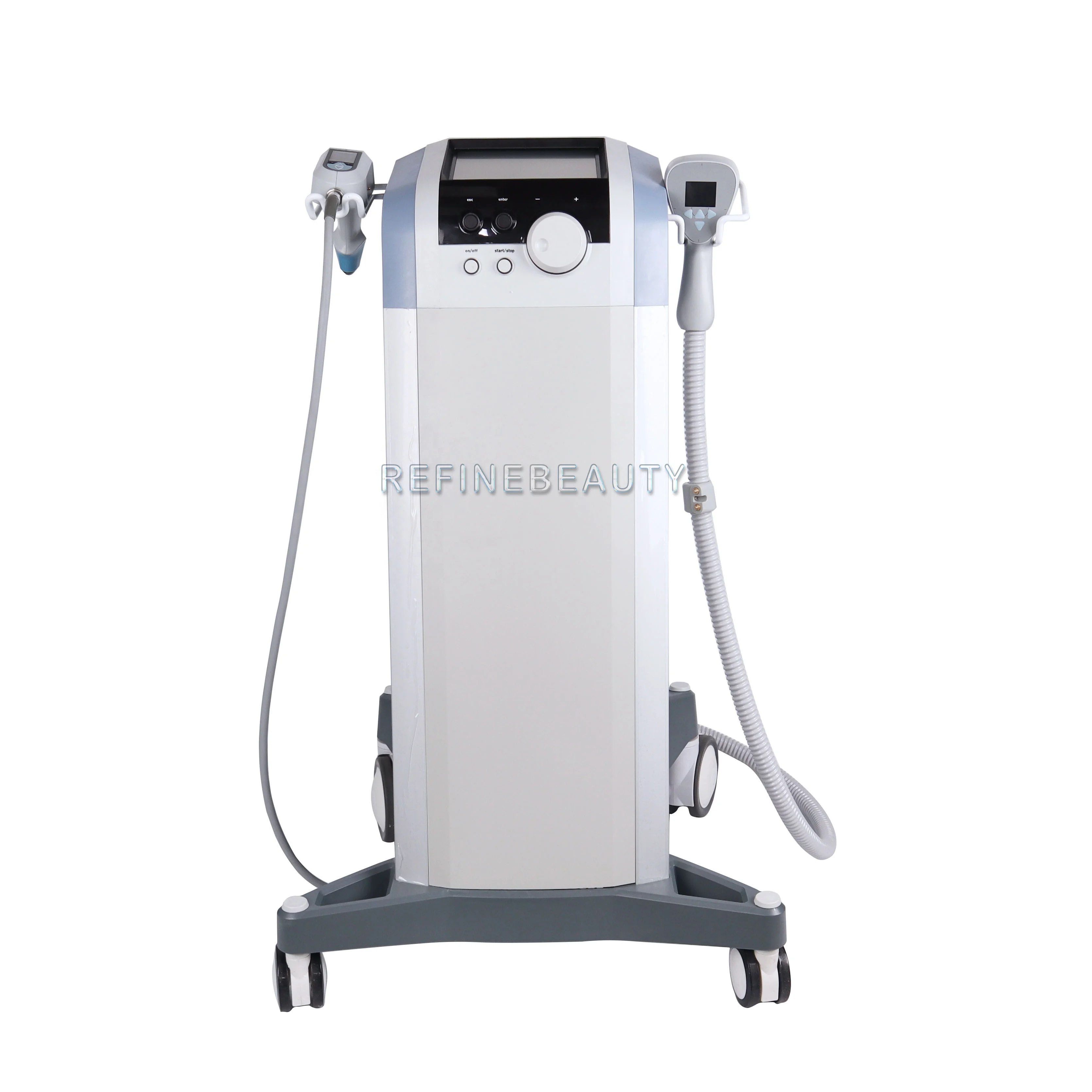 

Beauty salon body sculpting fat cutting machine 2 in 1 Ultrasound RF beauty machine for weight loss face fat burning, Blue