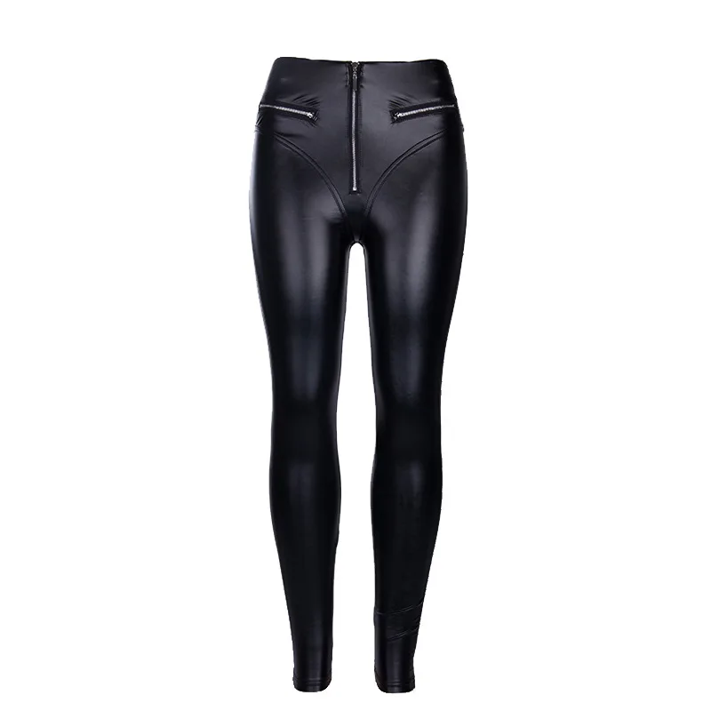 

Hot style women's trousers PU leather long pants for lady