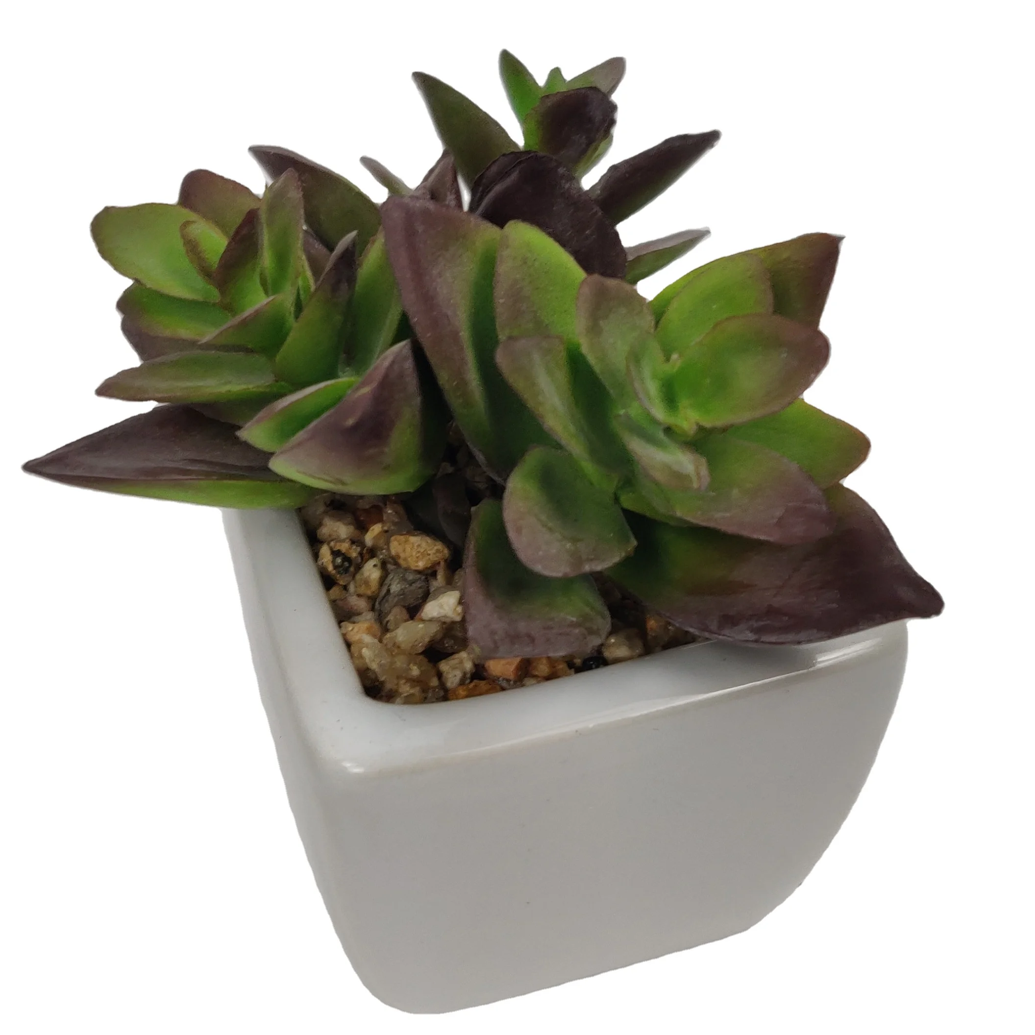 

Wholesale Mini Home Decoration Plastic Fuax Desk Pot Artificial Succulent Plants, As shown
