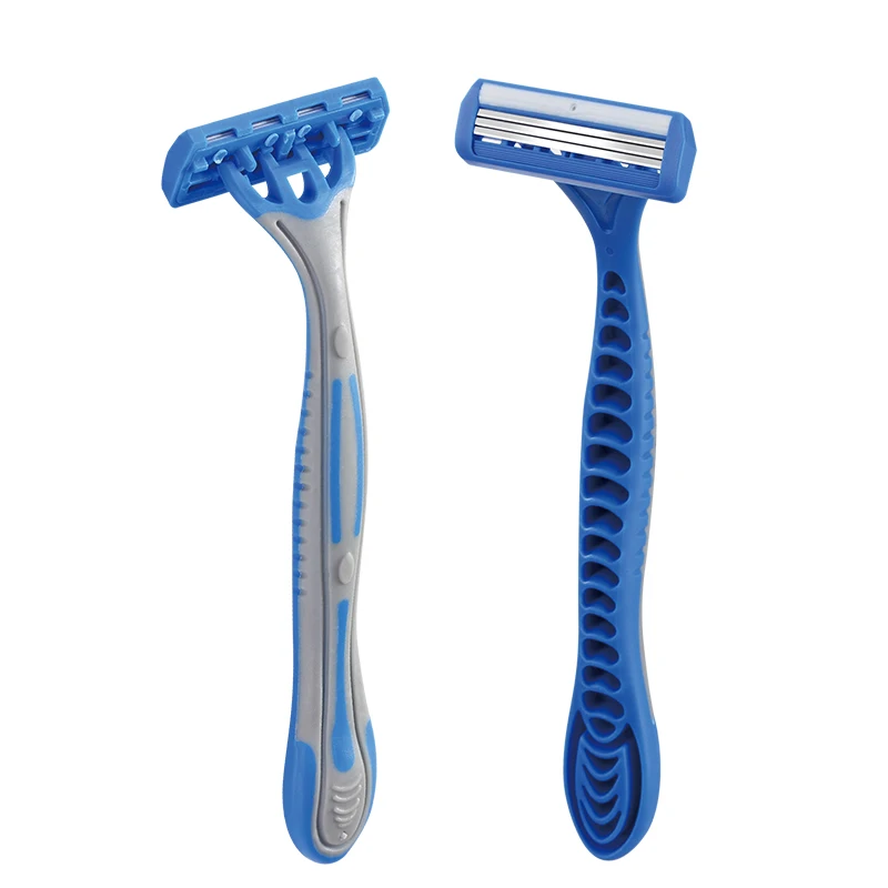 

Disposable shaving Razor with three blades, All