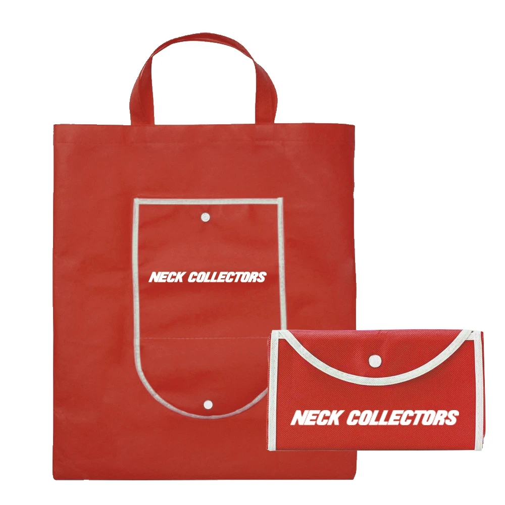 

new stylepersonal creative Printed non-woven bag foldable logo, White ,black ,customized