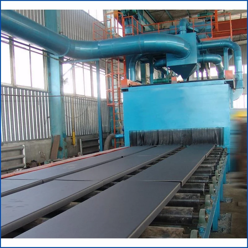 
building steel structure shot blast machine 