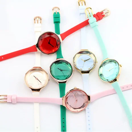 

NO MOQ 2019 New Silicone strap band women watch