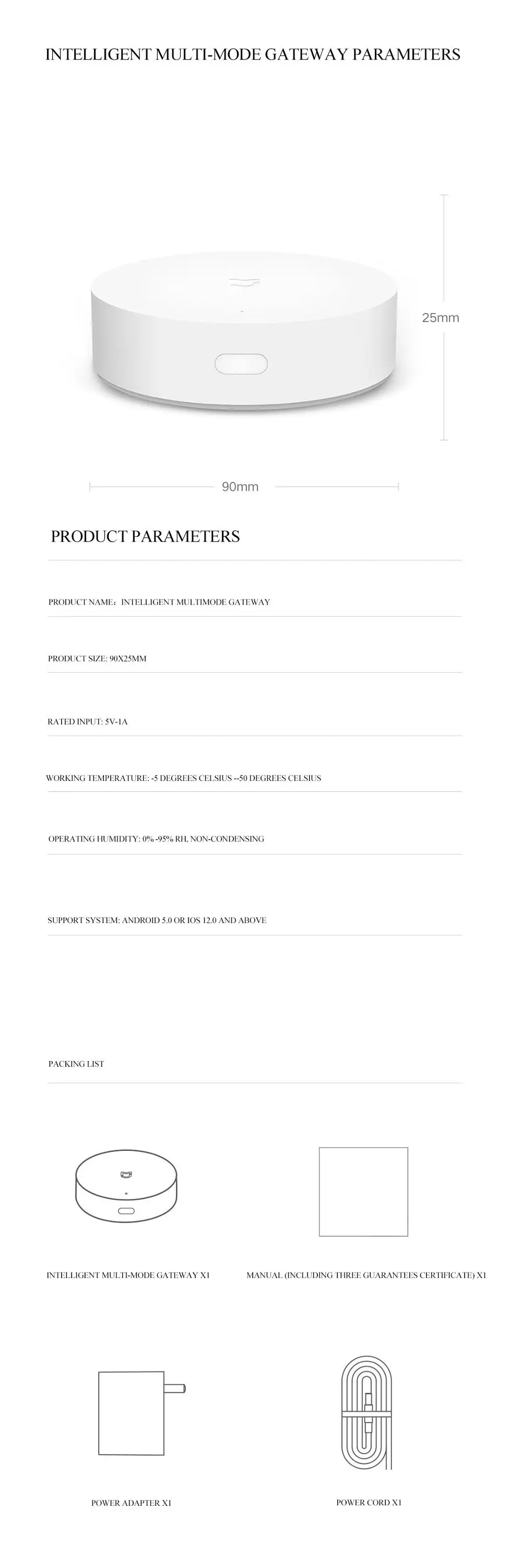 Support WiFi bluetooth Intelligent multi-mode gateway ZigBee 3.0 standard protocol smart hub work with HomeKit - ANKUX.COM
