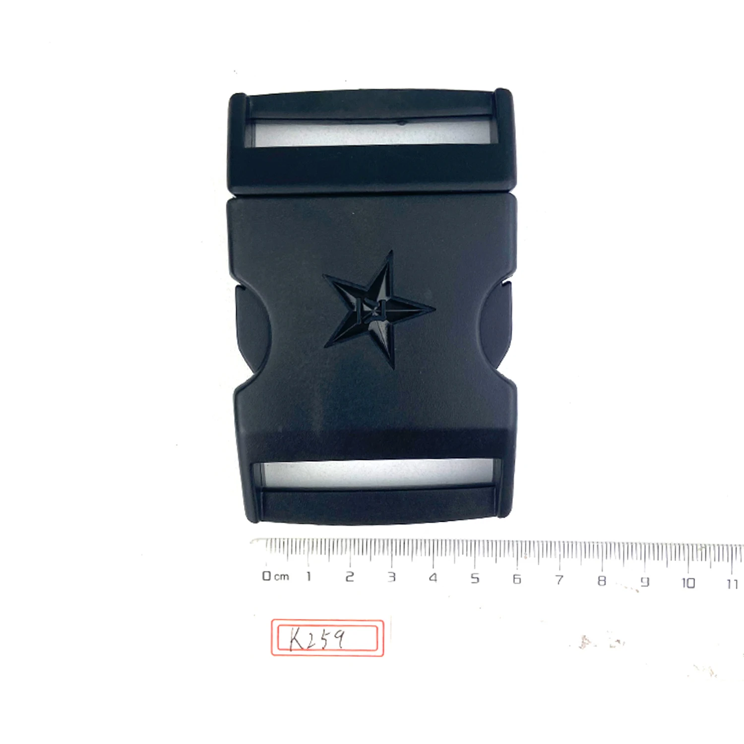 

Wholesale black color custom logo plastic side release scarf clip recycled plastic buckle, Customized