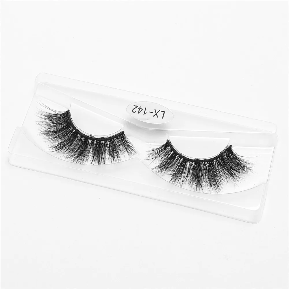 

Wholesale custom synthetic false eyelashes faux mink strip eyelashes