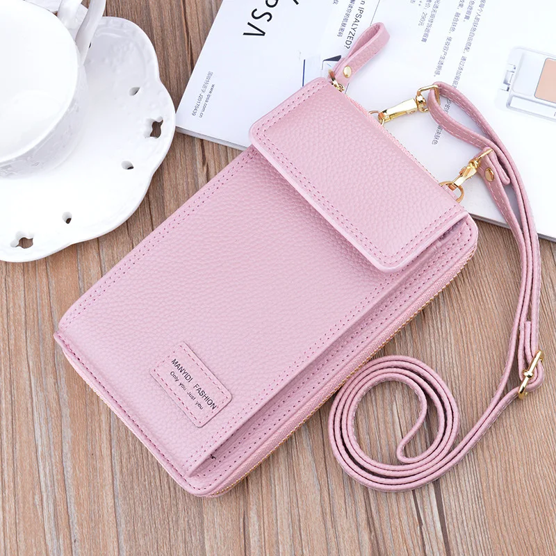 

2021 New ladies cell phone wallet bags crossbody phone bag for women