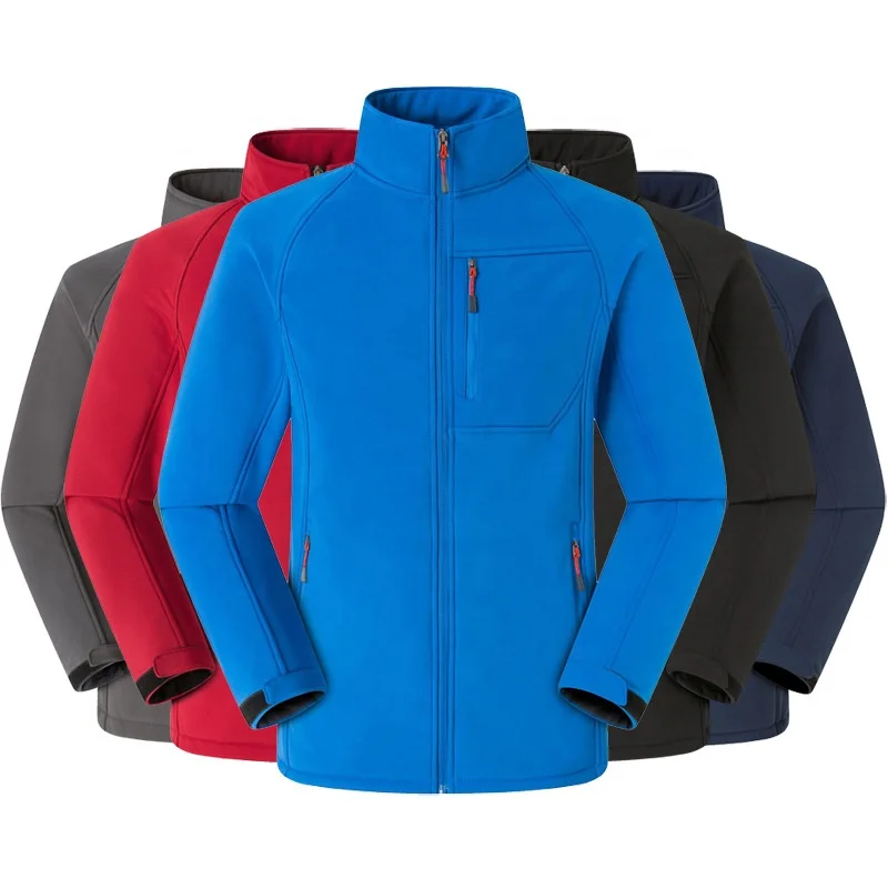 Wholesale Men and Women Windproof Waterproof Breathable Plain Softshell Jacket Soft Shell Coat Softshell Coat