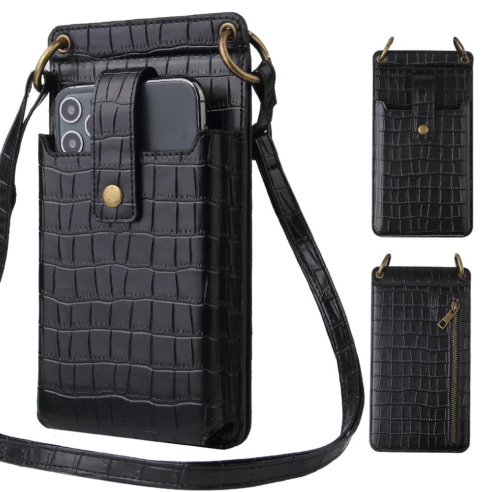 

2021 Special Lightweight Leather Phone Purse with Mirror Mini Pouch Shoulder HandBag Crossbody Cell Phone Bag for Iphone 12