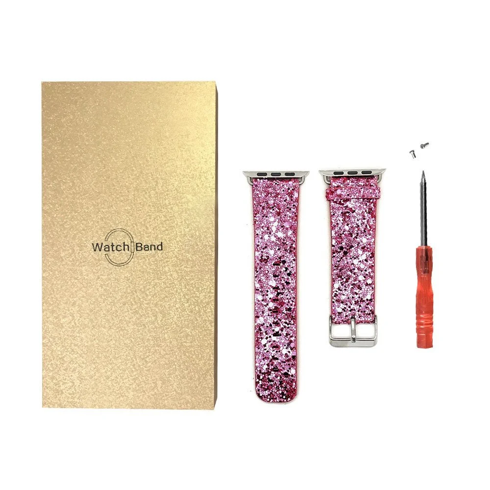 

Wholesale high quality colorful replacement apple watch band strap genuine leather on sale, 13colors