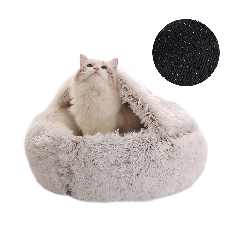 

best seller high quality cat pattern sofa cover smart cat bed closed pet bed with cover, 15 different colors