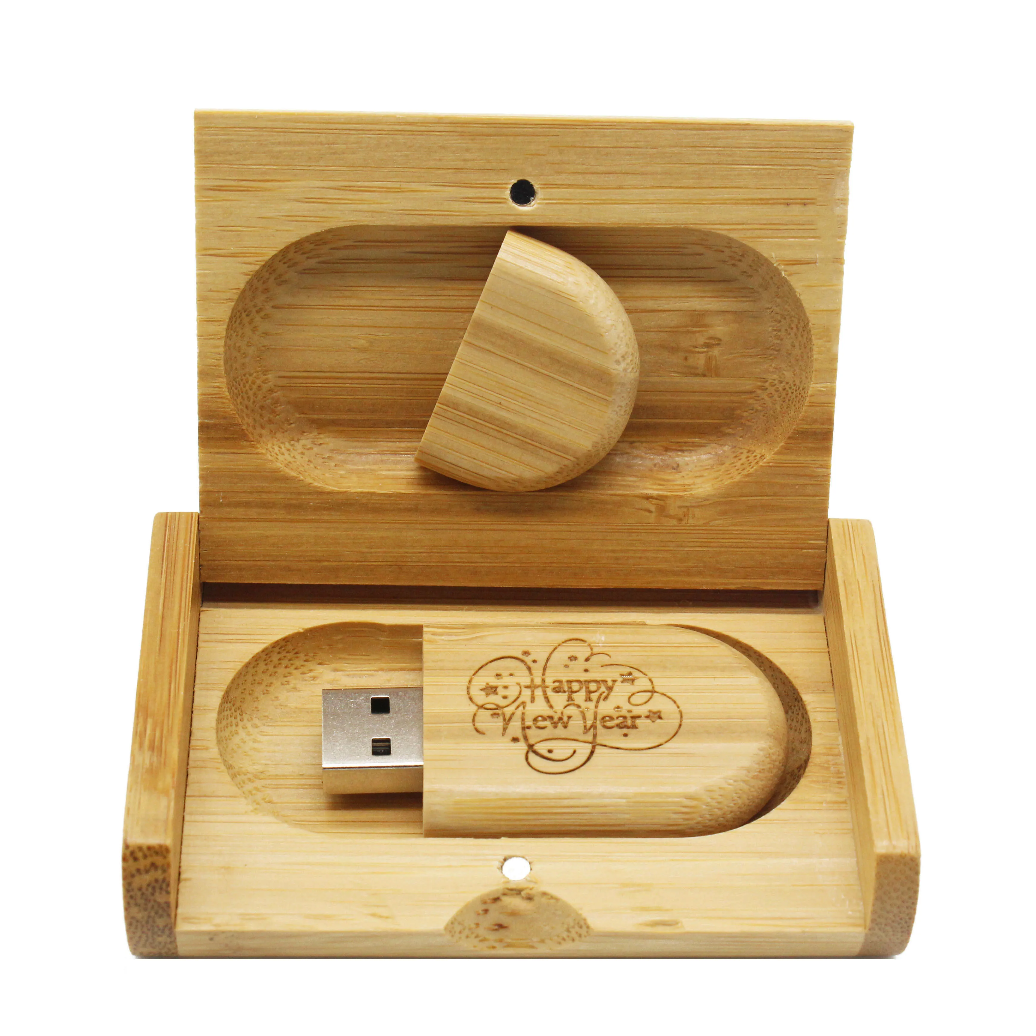 Wedding Gift Customized Wooden USB Flash Drives With Box Pen Drive 4gb 8gb 16gb USB for Wedding - ANKUX.COM