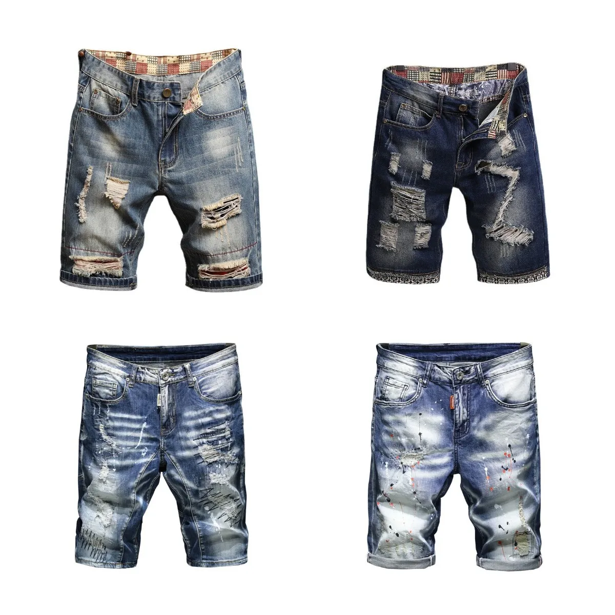 

Summer fashion men's denim shorts manufacturer men's jeans casual cheap source