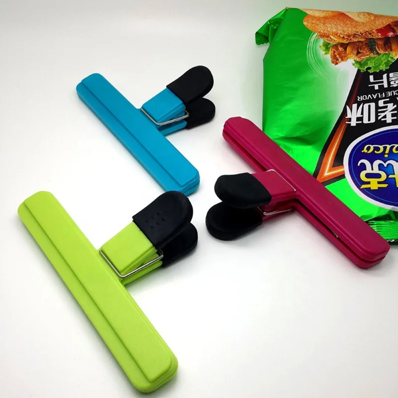 

Sealing Bag Clips Outdoor Camp Food Bag Sealer Home Food Close Clip Househould Food Snack Storage Clamp kitchen device, Customized color