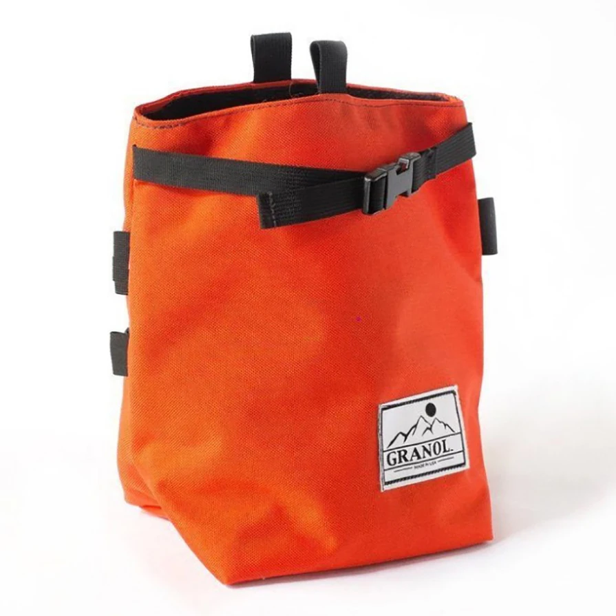 

New Designer Eco RPET Rock Climbing Chalk Bag Custom Weightlifting Bucket Pot Gymnastics Bouldering Bag, Customized color