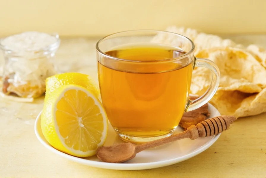 Woman drinking ginger lemon honey tea from a mug while wrapped in a blanket during cold season