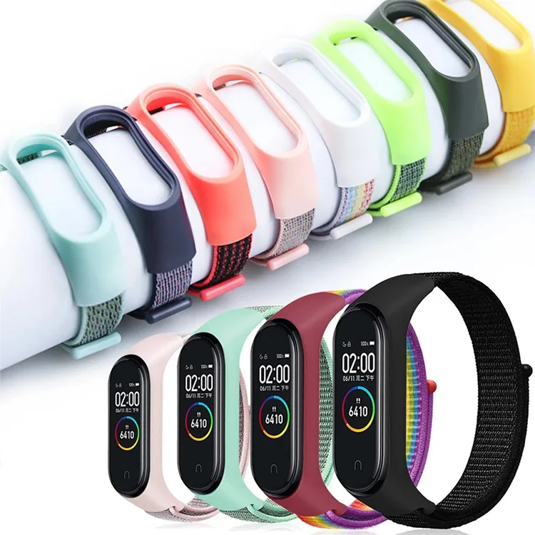 

Lianmi New 36 Colors Replacement Watch Band Nylon Mi Band 5 Strap For Mi Band 6 5 4 3, Multi colors/as the picture shows