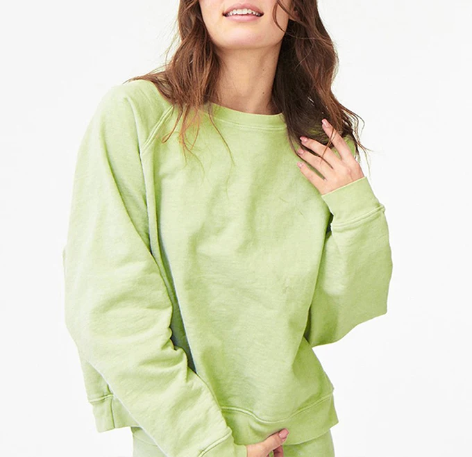 

Eco-friendly jerseys women organic cotton crewneck oversized sweatshirt wholesale hemp embossed hoodie manufacturer, Customized color