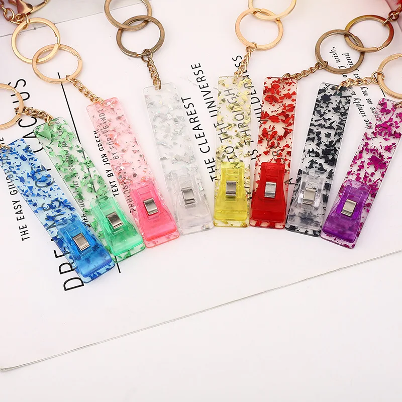 

UKETA new launched plush pendant keychain card puller card grabber for long nails, Customized