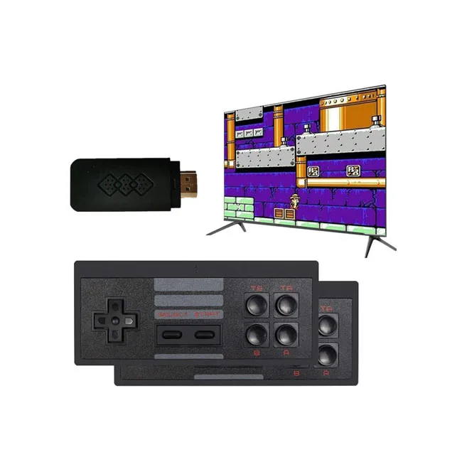 

Hot Sale 818 Retro Classic HD Game Console 2 Wireless Handheld Controllers