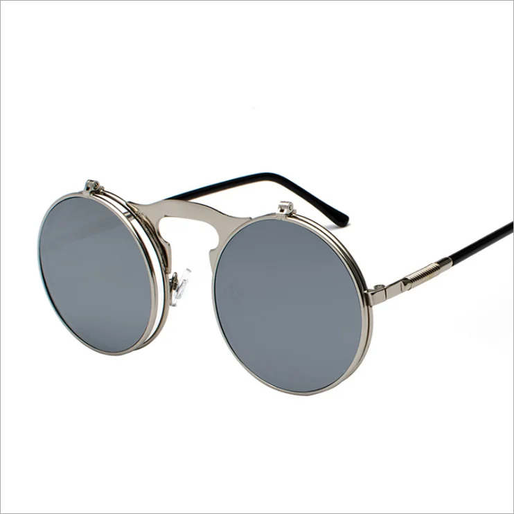 

2021 Vintage Retro Trendy Design Men Women Shades Sun Sunglass Glasses Round Metal Frames Sunglasses Clip On