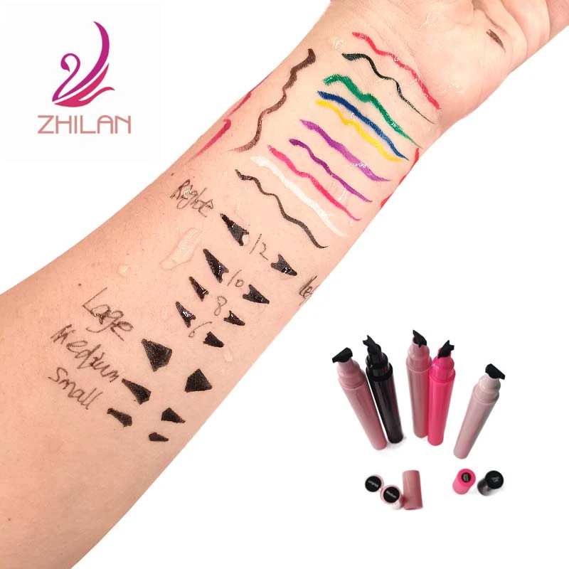 

Wholesale Customized Logo Label Organic Eyeliner Stamp liquid color Pencil Eyeliner white Eyeliner, Muliti-color