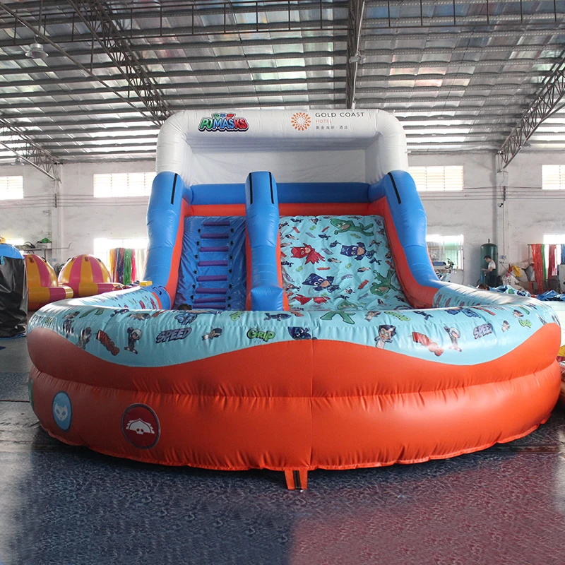 

Inflatable water slide with pool inflatable water slide for adult inflatable water slide with splash pool, Customized color