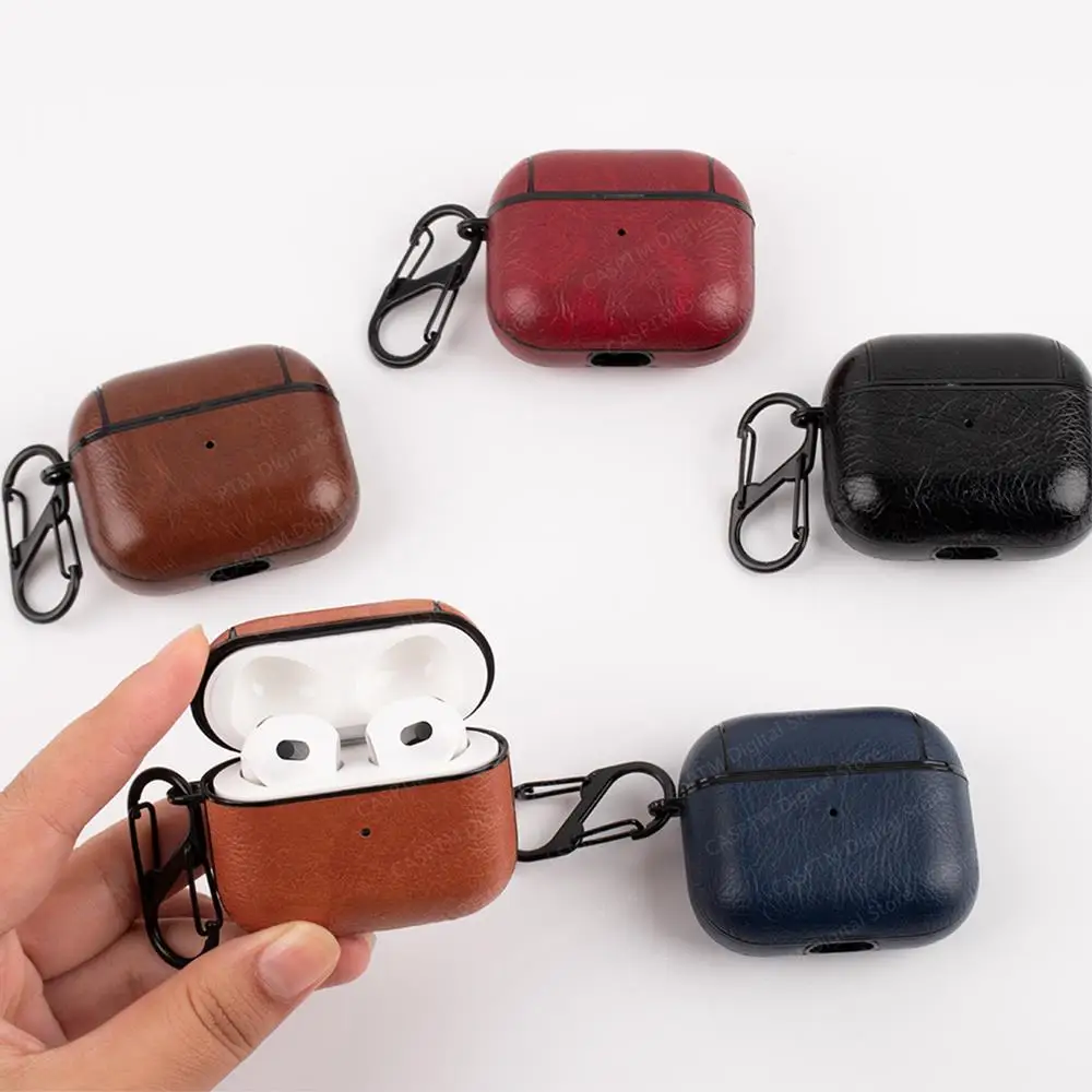 

Luxury Premier PU Leather Case For Apple AirPods 3 Protective Cover For Airpods 3 2021 Case