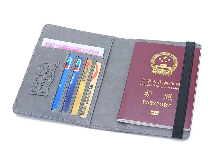 2026 Custom Sublimation Travel Wallet with RFID Card Holders and Passport Cover Cowherd Fashion