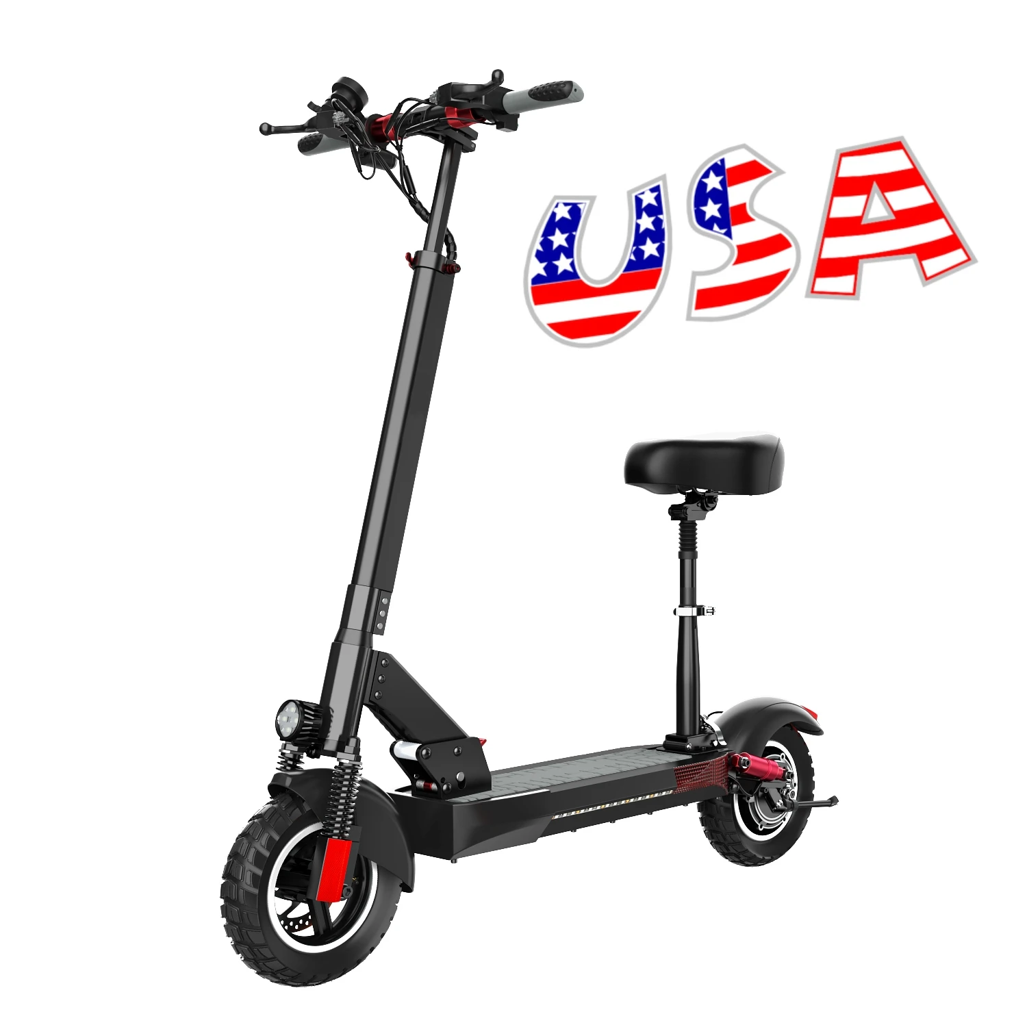 

USA warehouse stock Available 48V 800W off Road 10 inch 48V 16Ah Electric Scooter For Adults with fast speed