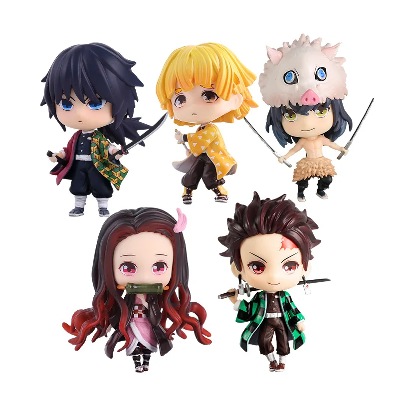 

Cute Design Demon Slayer: Kimetsu no Yaiba Collectible Model Toy Anime PVC Mini Figure (5pcs/set)