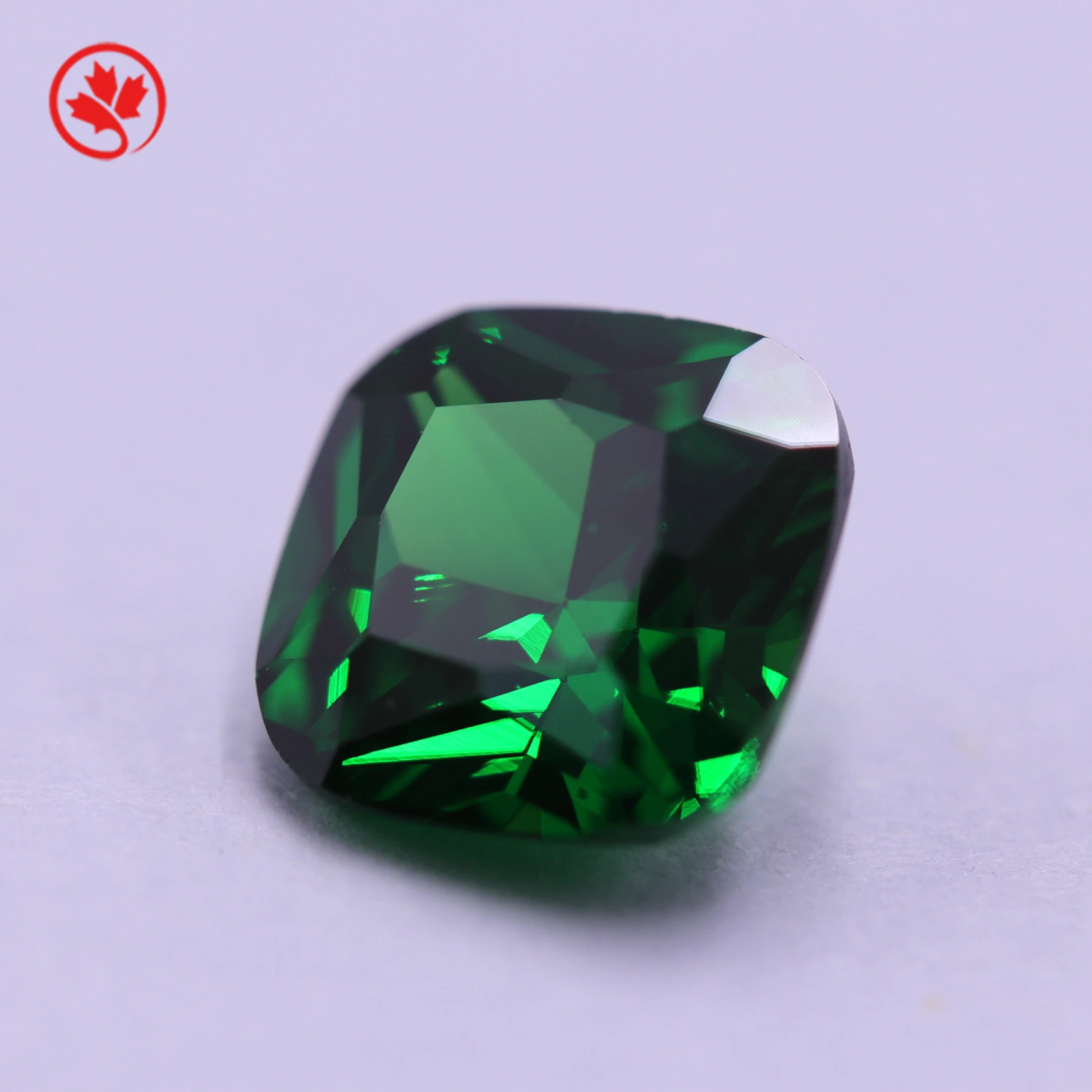 

Redleaf Jewelry green 5*5mm-12*12mm flat square shape synthetic zircon stone
