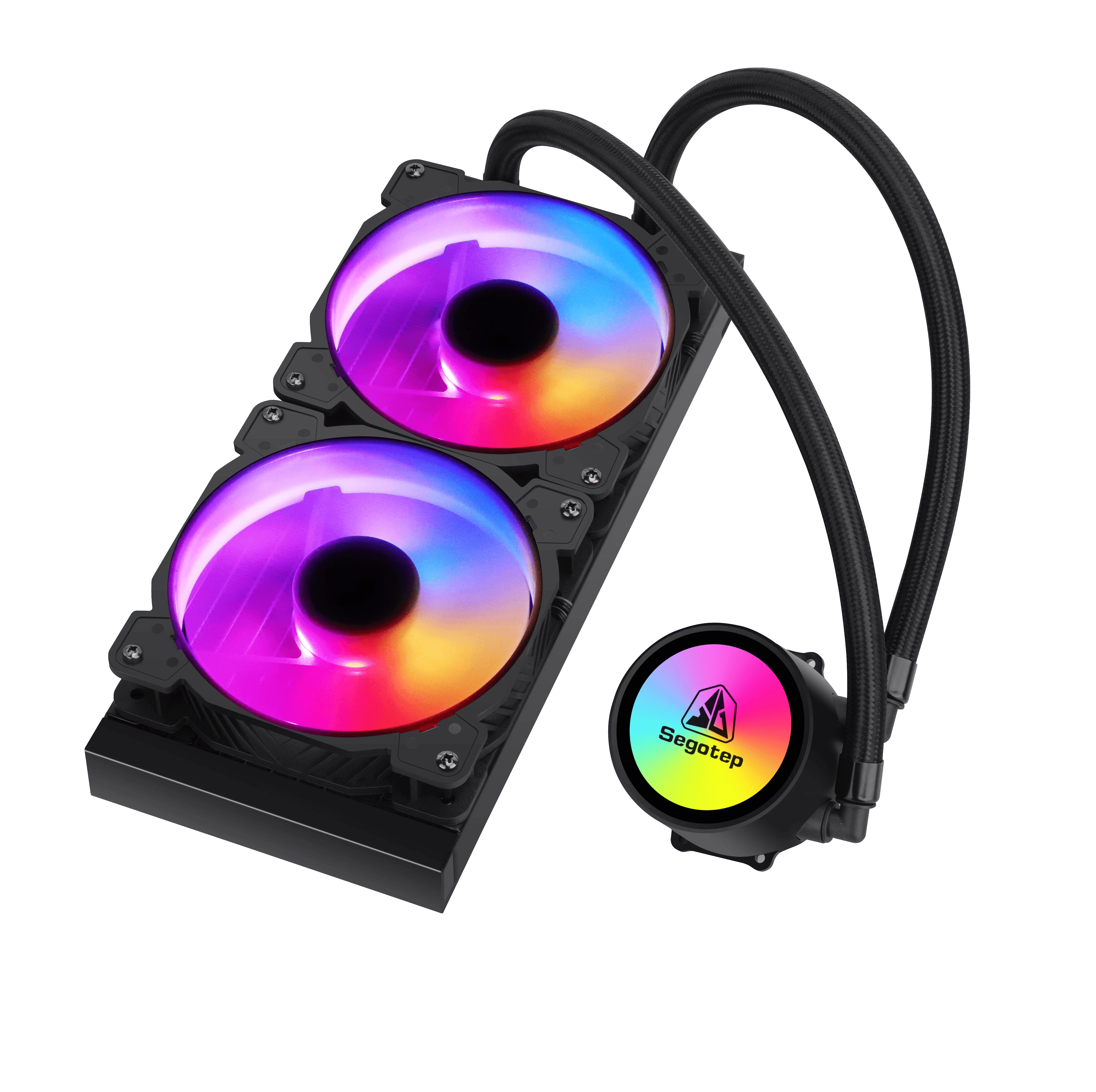 

2021 Hot Sell High Quality Aesthetic RGB Colorful Computer CPU Cooler Case Fan