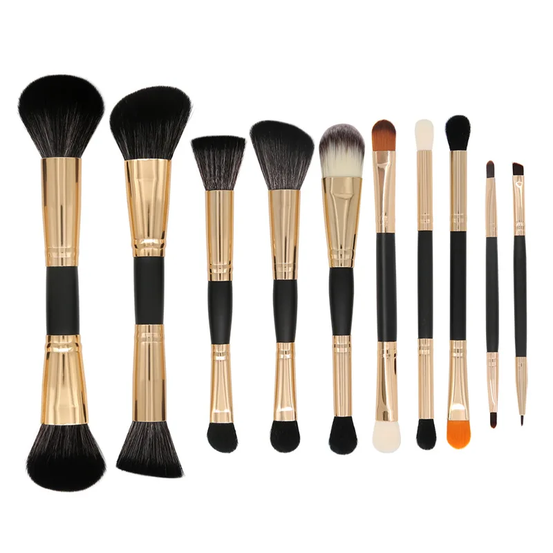 

FEIYAN Large Double Sided Rounded Blended Foundation And Powder Brush Slanted Dome Double Ended Foundation Brush