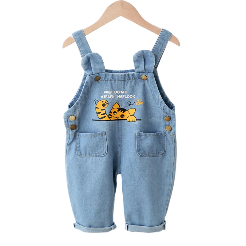 

Baby Girls Denim Overalls Long Pants Toddler Dungarees Kids Child Girl Classic Jeans Trousers Jumpsuits Clothes