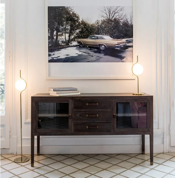 Contemporary contracted spherical sitting room bedroom desk lamp in wall lamp Nordic floor lamp