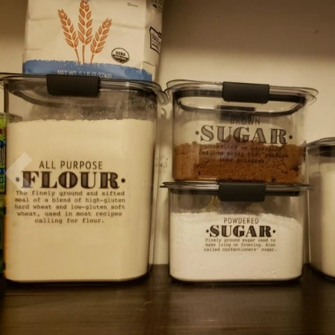 

Pantry Labels Print on White Matte Backing Water Resistant Spice Jars Vinyl Organization Storage. Pantry Organization