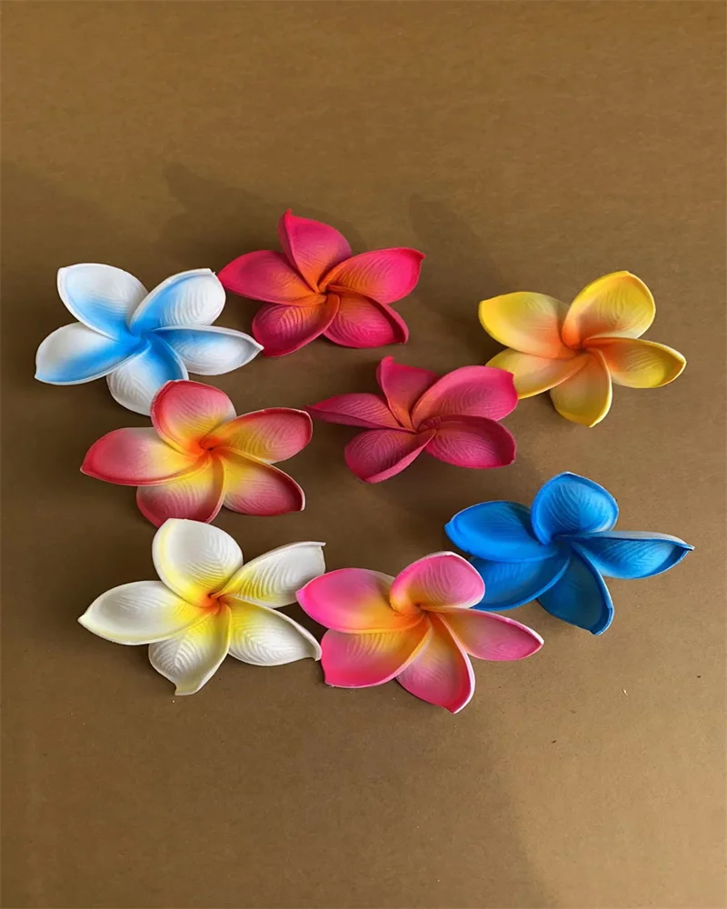 

Elegant Plumeria Flower Hair Accessories For Women Wholesale KN-114 Hawaii Flower Women Accessoris