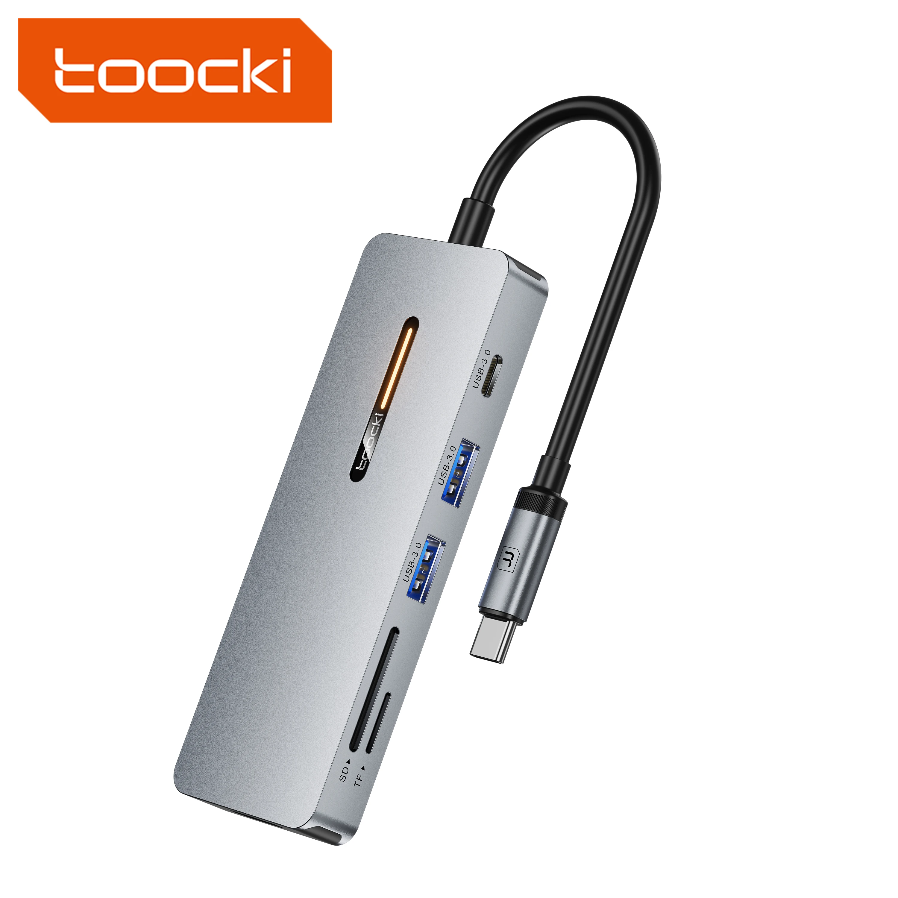 

Toocki customize 6/7/10 in 1 USB C HUB docking station hub otg 1 type c splitter usb 3.0 adapter for laptop