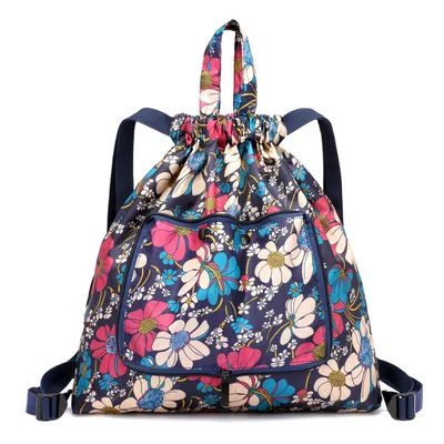 

Sac A Dos En Nylon Simple Lightweight Large-Capacity Print Drawstring Bag Travel Sports Fitness Womens Backpack, A/b/c/d/e/f/g/h/i/j/k/l 12 colors