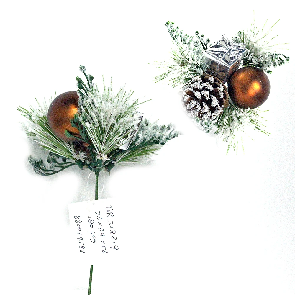 

Decorative christmas holly tree floral picks Christmas decoration supplier